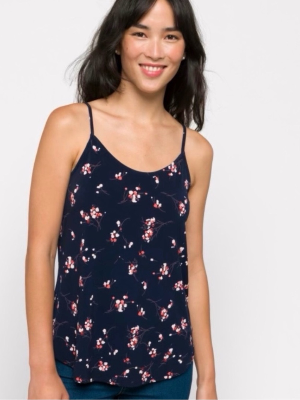 KAILEIGH Felda Lattice Back Detail Knit Tank
